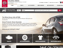 Tablet Screenshot of colonialnissanparts.com